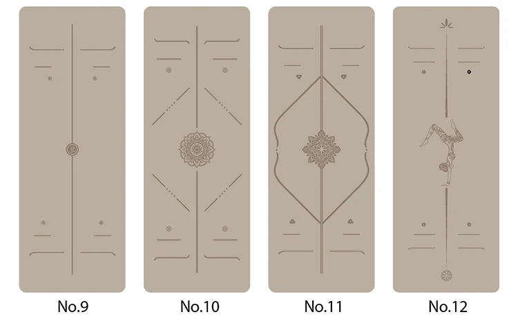 Yogamat Natuurlijk Rubber - Ovaal Gebogen 183x68cm 5mm Dik