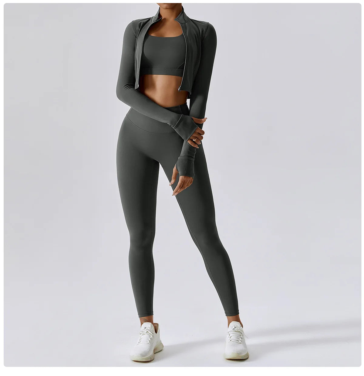 Yogaleven Slim Fit Jack – Lange Mouw Rits