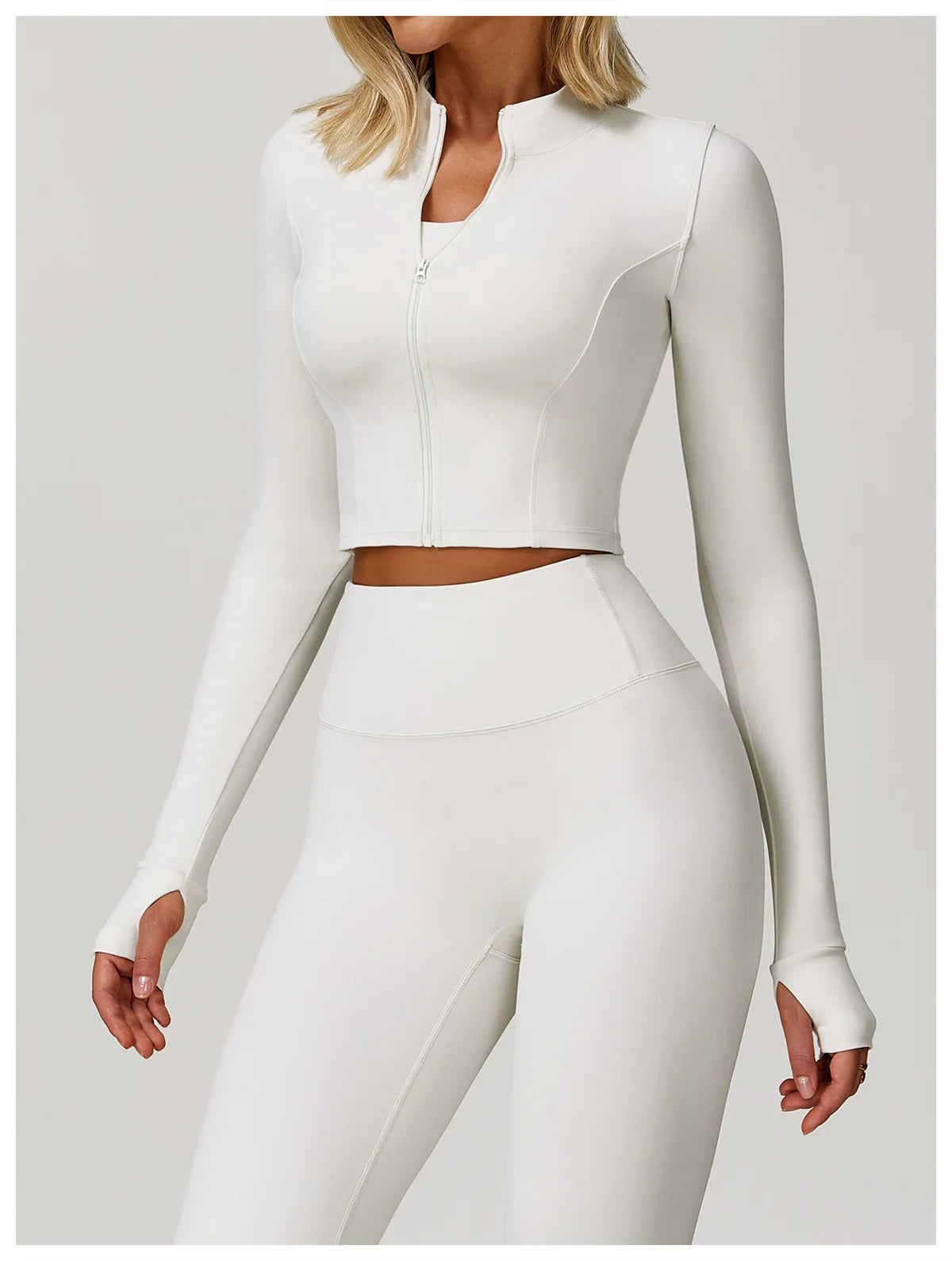 Yogaleven Slim Fit Jack – Lange Mouw Rits