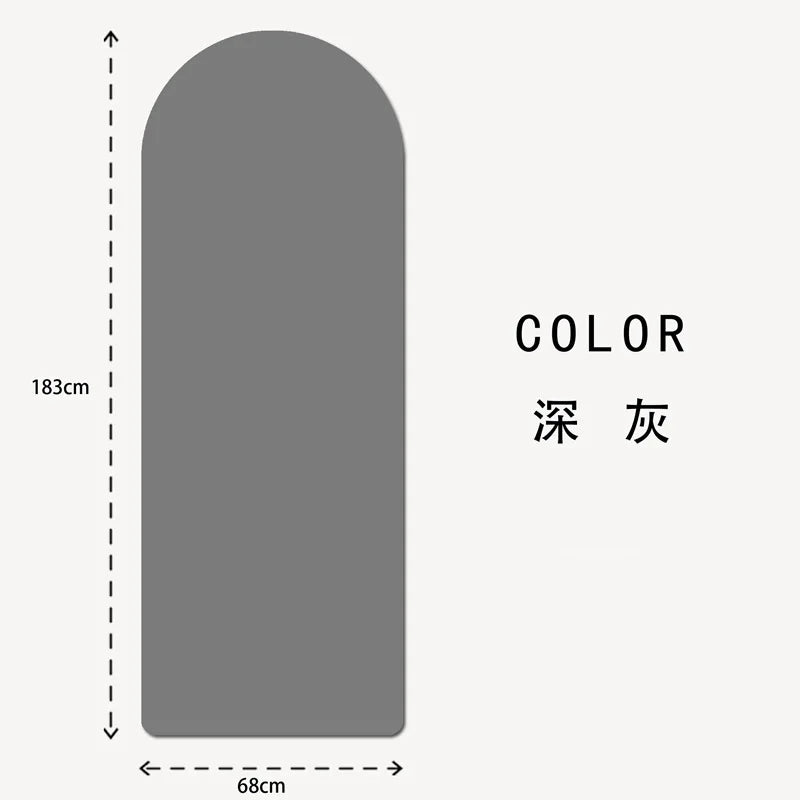 Semicircular pu natural rubber yoga mat non-slip grip fitness yoga studio can customize LOGO