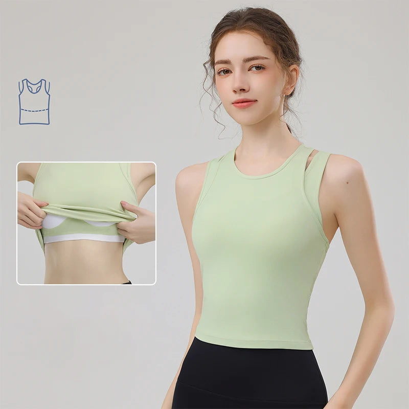 Yoga Tanktop - Gevoerd