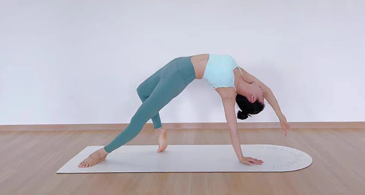 Yogamat Natuurlijk Rubber - Ovaal Gebogen 183x68cm 5mm Dik