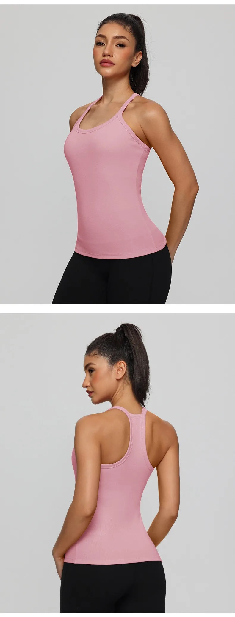 Yogaleven Sport Vest – Ingebouwde BH Mouwloos