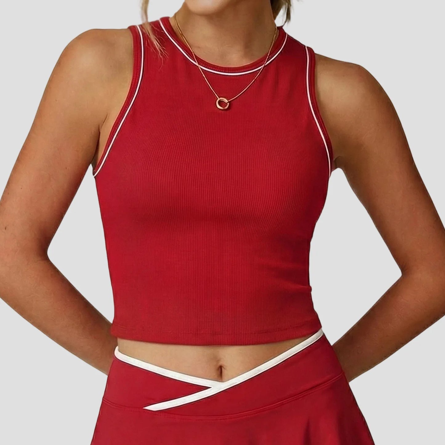 Yogaleven Crop Tank Top – Afneembare Pads