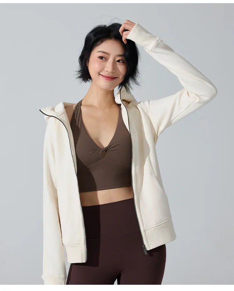 Yogaleven Fleece Hoodie – Slim Fit Winter