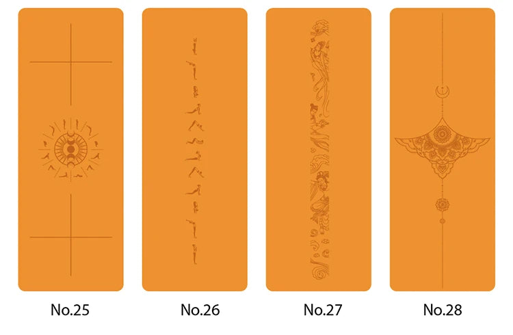 Yogamat Natuurlijk Rubber - Ovaal Gebogen 183x68cm 5mm Dik
