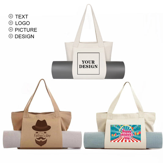 Yogamat Tas Canvas - Personaliseerbaar Met Logo