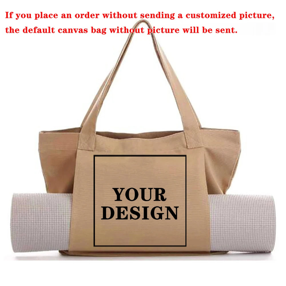 Yogamat Tas Canvas - Personaliseerbaar Met Logo