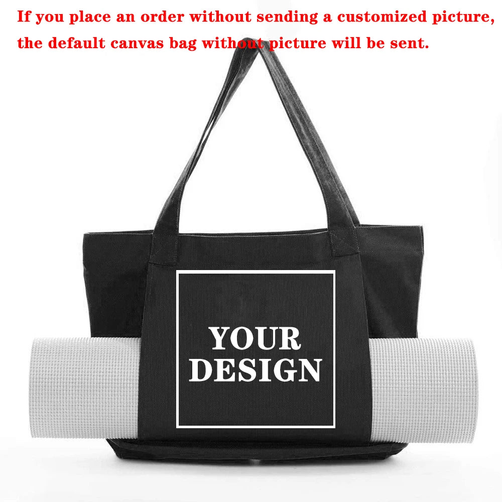 Yogamat Tas Canvas - Personaliseerbaar Met Logo