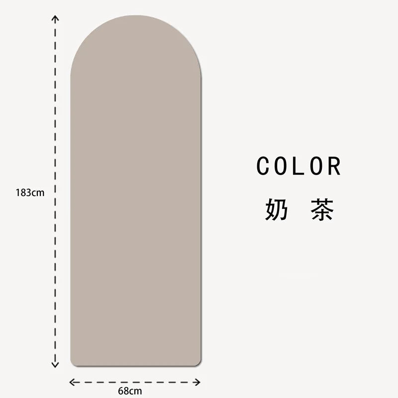 Semicircular pu natural rubber yoga mat non-slip grip fitness yoga studio can customize LOGO