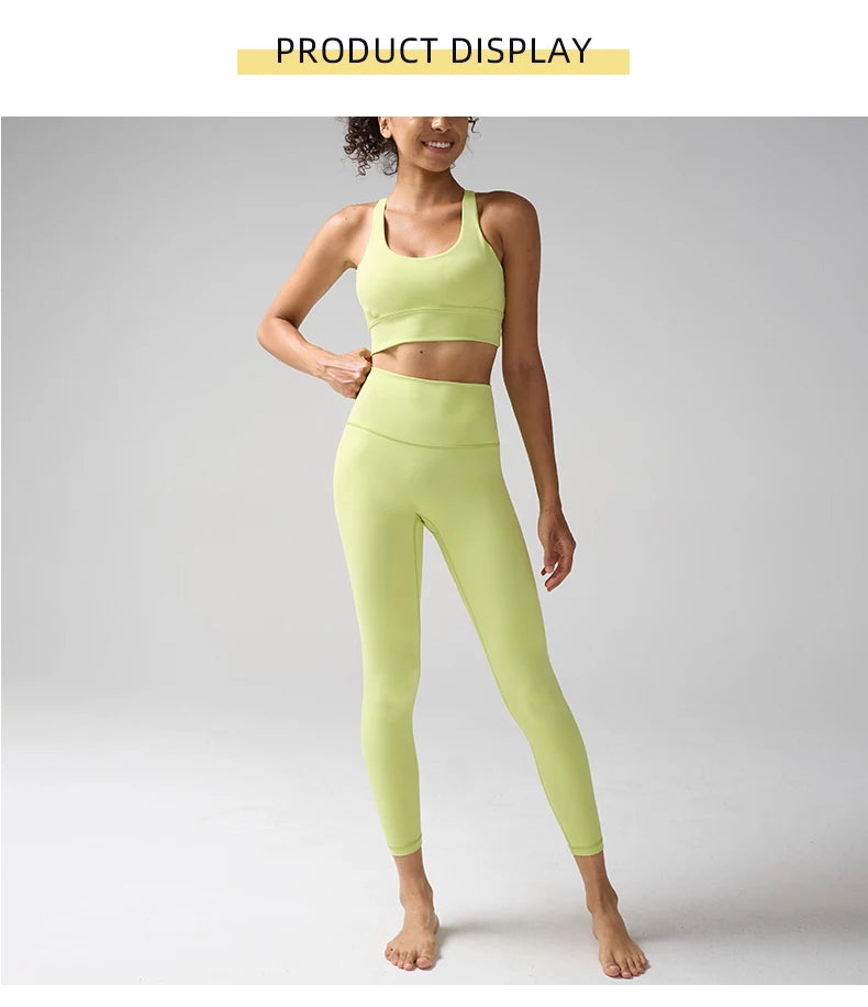 Yogaleven 2-delig Set – High Waist Legging & BH Pitaya