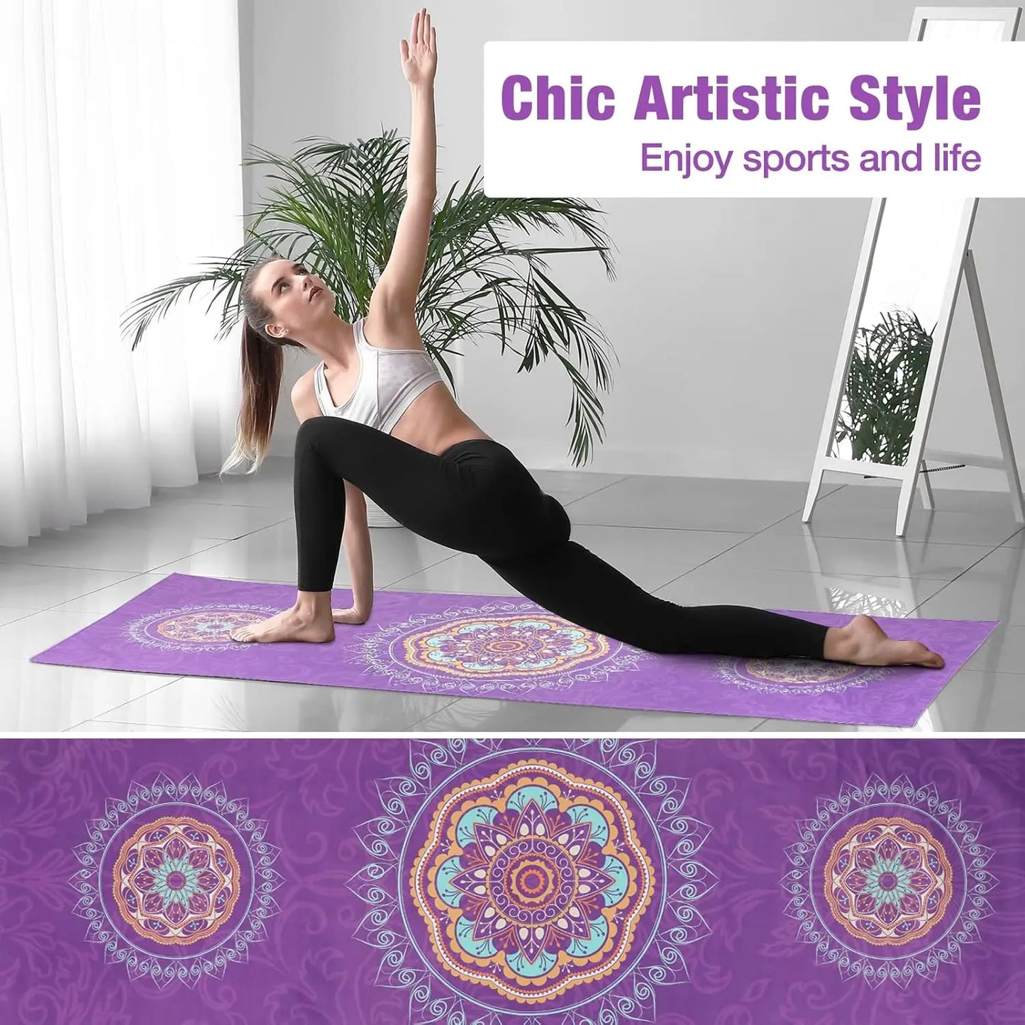 Yogaleven Yoga Handdoek – Antislip Hot Yoga