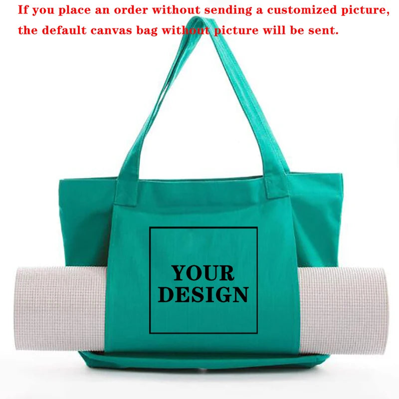 Yogamat Tas Canvas - Personaliseerbaar Met Logo
