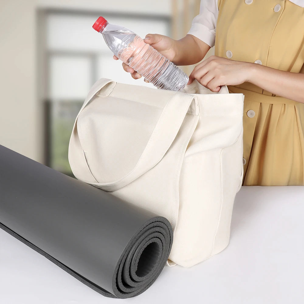 Yogamat Tas Canvas - Personaliseerbaar Met Logo