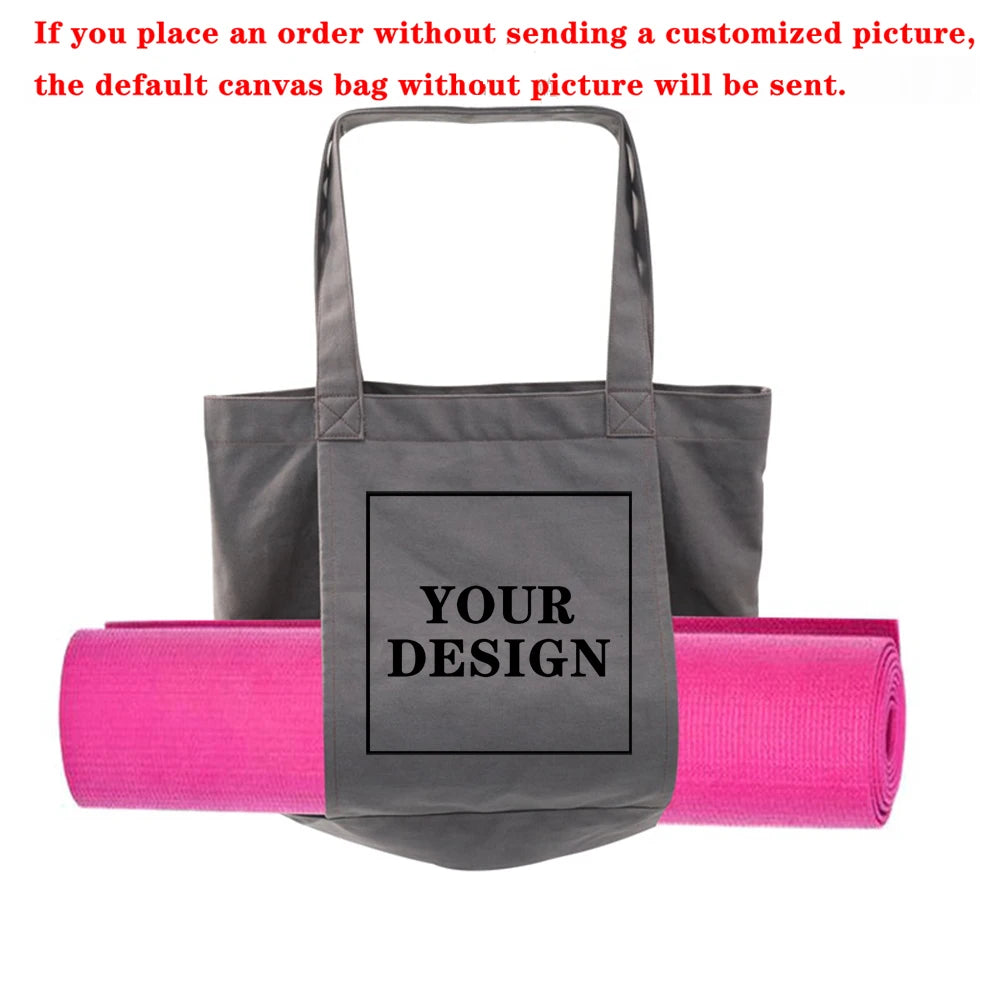Yogamat Tas Canvas - Personaliseerbaar Met Logo