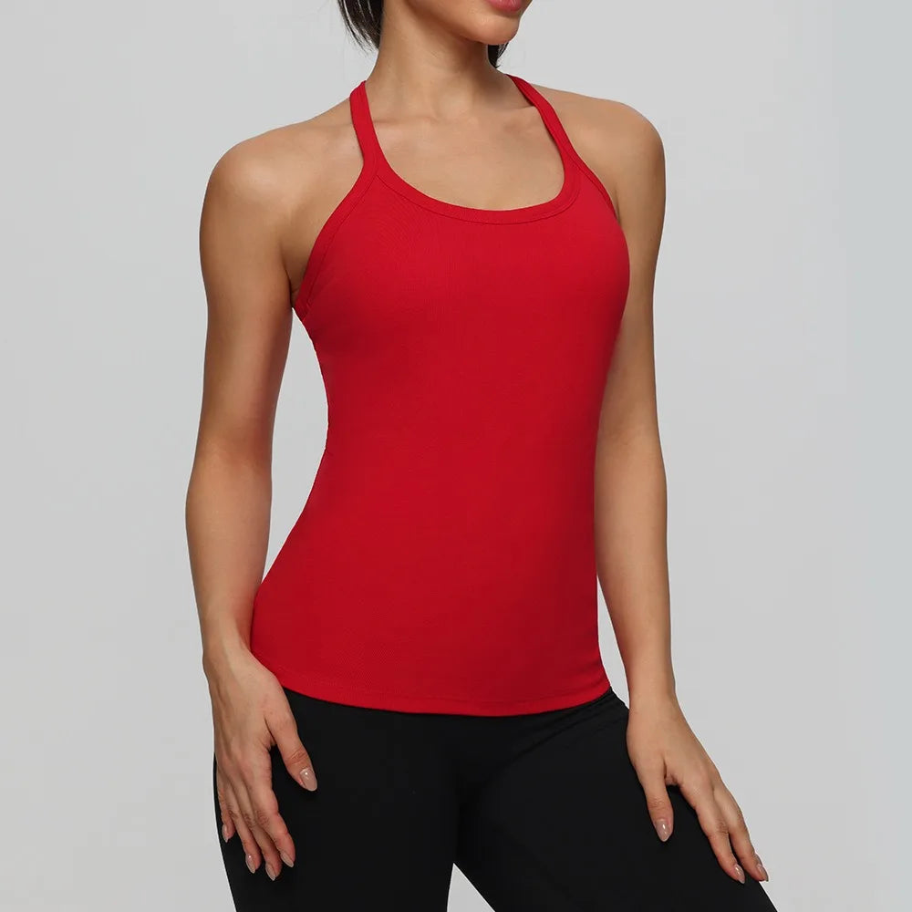 Yogaleven Sport Vest – Ingebouwde BH Mouwloos