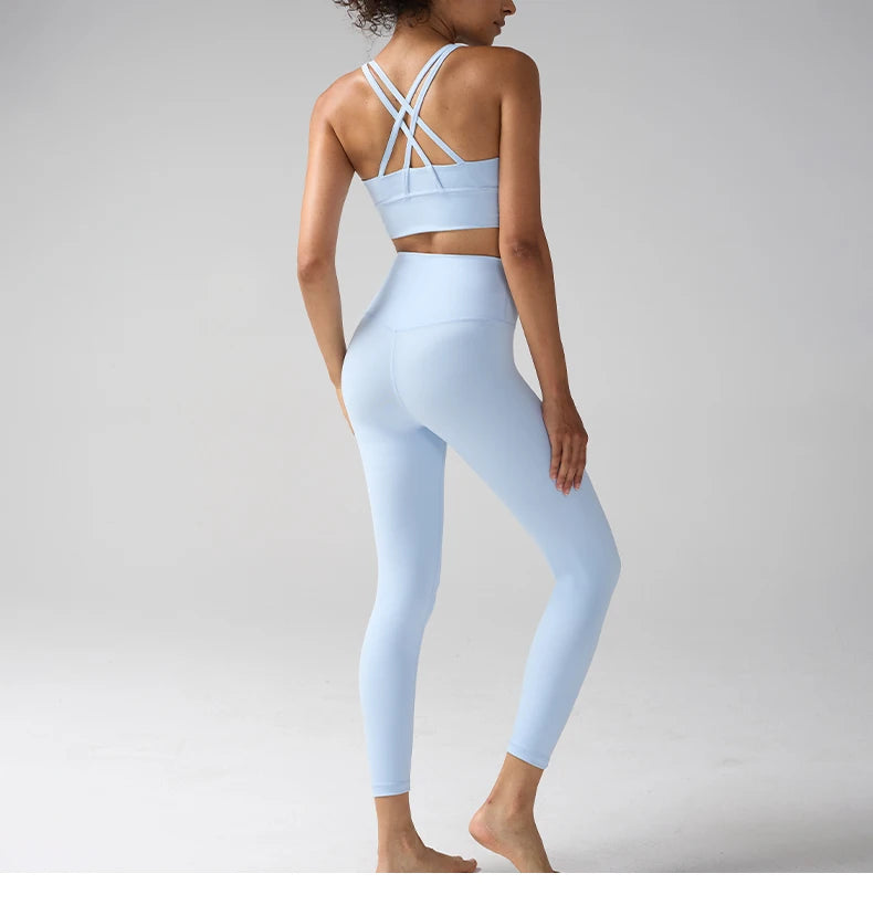 Yogaleven 2-delig Set – High Waist Legging & BH Pitaya