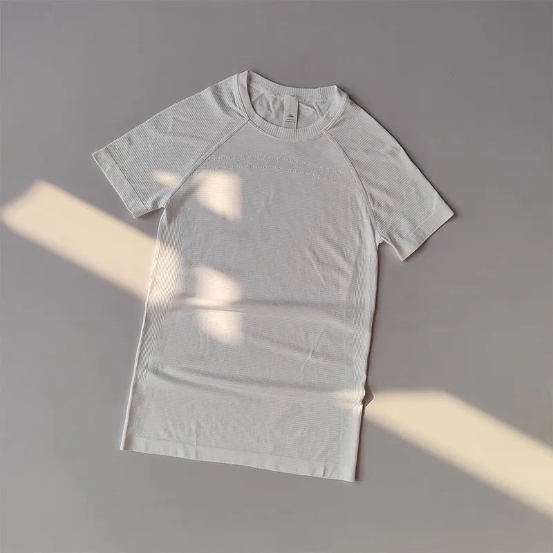 Yoga Shirt Naadloos - Korte Mouw