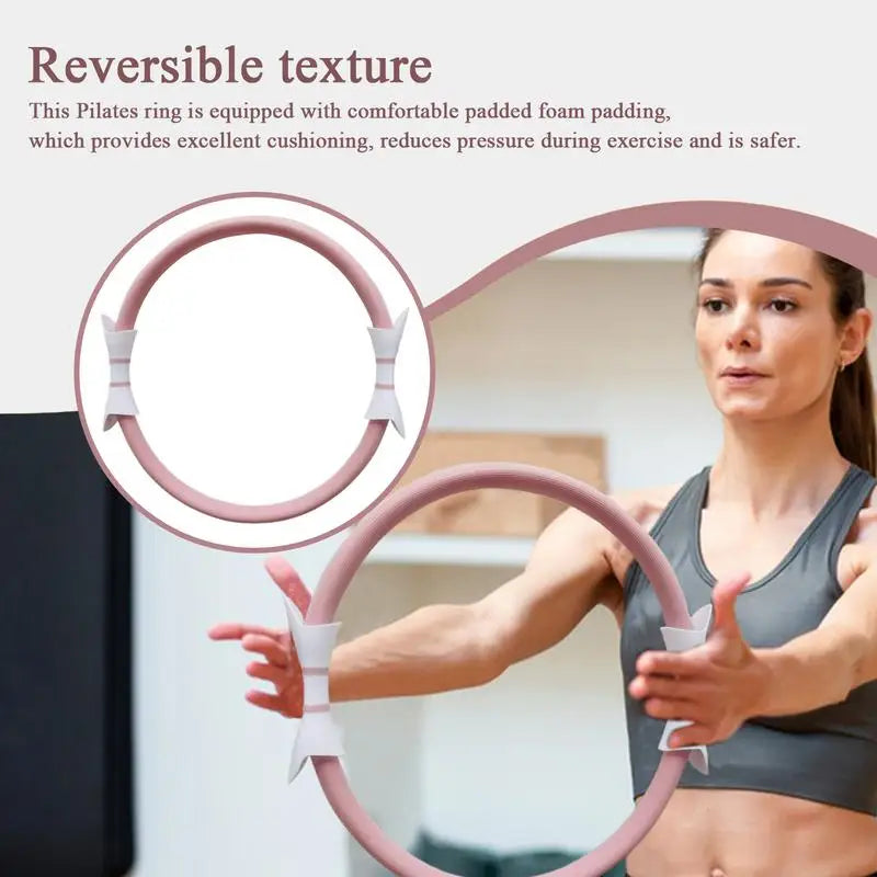 Pilates Ring 38cm - Weerstandsring met Dubbele Grip Antislip