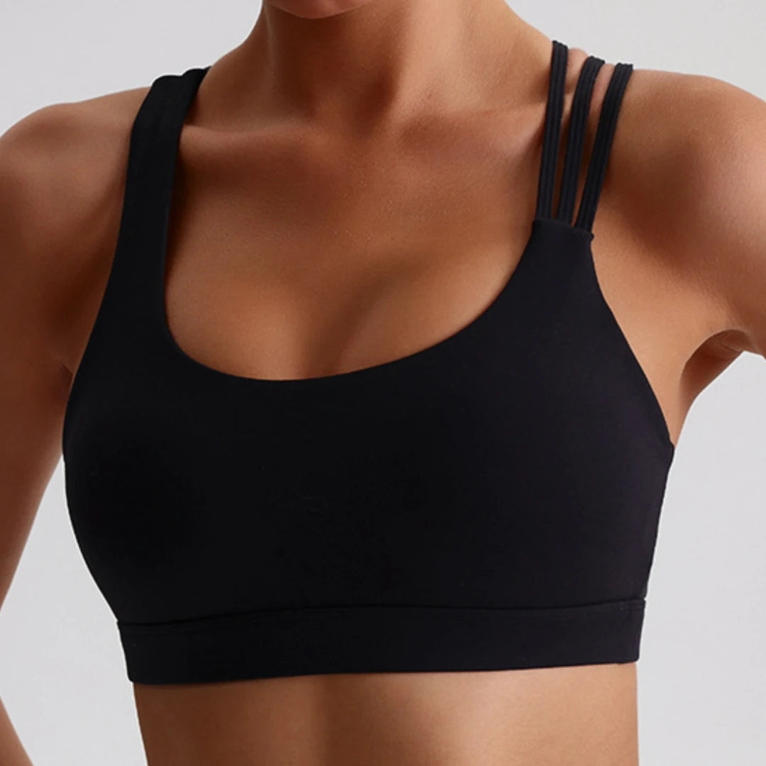 Sport BH Cross Back - Gevoerd