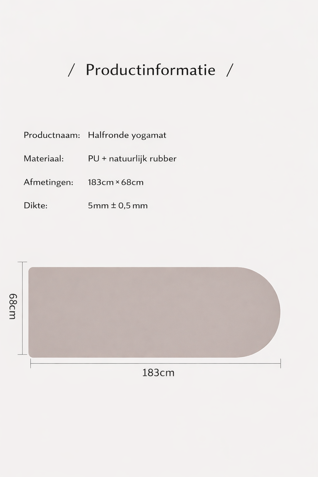 Yogaleven Halfronde Mat – Antislip